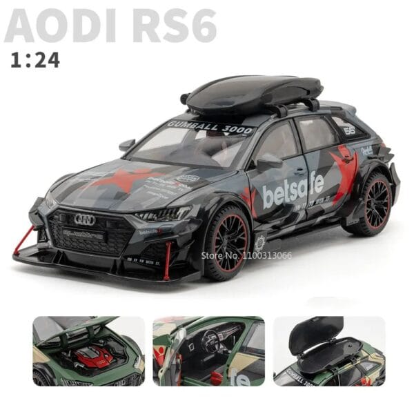 1/24 Scale Audi RS6 Avant Modified Model car - Image 6