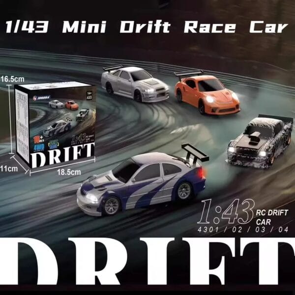 2.4G High speed Drift Rc Car 1/43 4WD Remote Control Car - Image 2