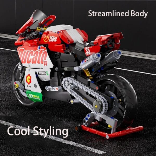V4 Motorcycle Building Blocks Set - Image 5